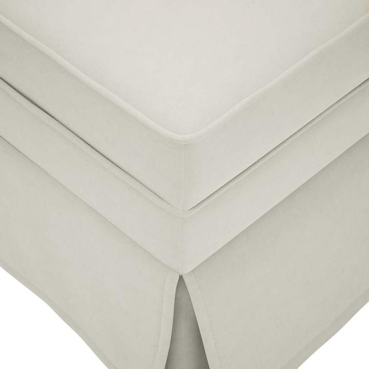 Actual product image vidaXL Chaise longue with bolster and right armrest cream velvet