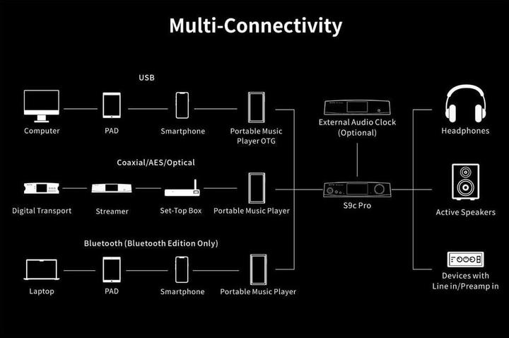 Immagine prodotto Aune S9c Pro (USB-DAC, Controllo del tono, Display)