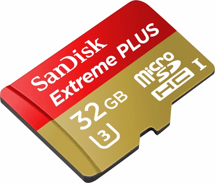 SanDisk Extreme PLUS - Flash geheugenkaart (microSDHC/SD adapter inbegrepen) (32 GB, microSDHC, UHS-I, UHS-II)