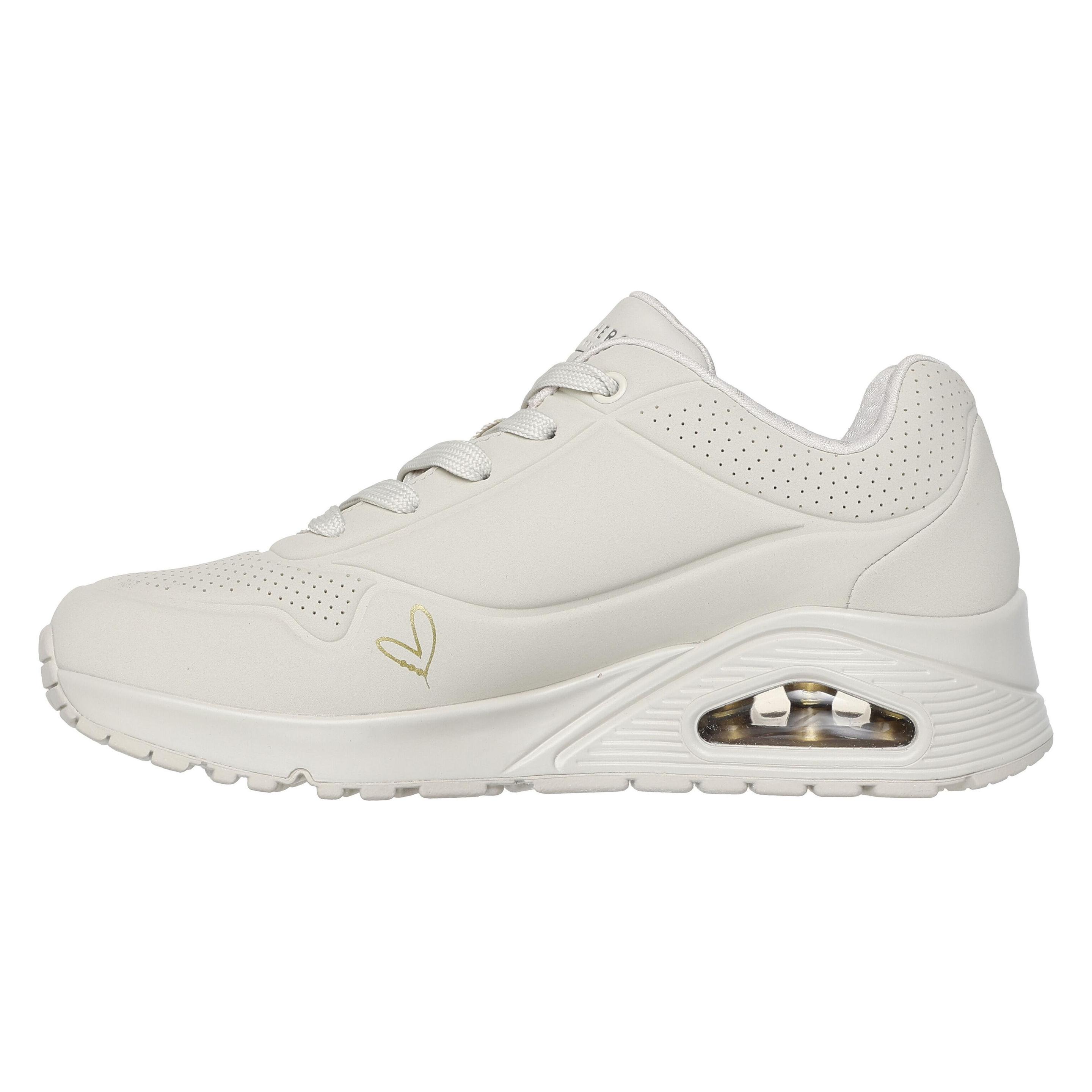 Skechers, Vrouwen, Sneakers, Uno - Gouden Hart Sportschoenen, Goud, (36)