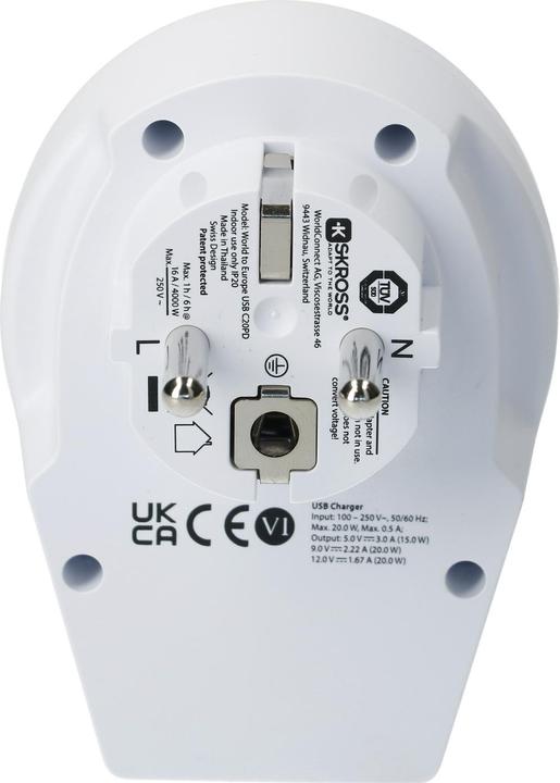 Produktbild Skross World Adapter - World to Europe