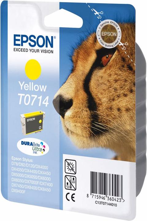 Produktbild Epson T0714 - Gelb - Original - Blisterverpackung (Y)