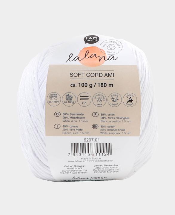 Actual product image Lalana Soft Cord Ami (180 m)