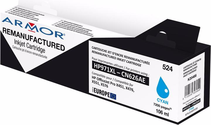 Produktbild Armor OWA 106 ml - Cyan - kompatibel - Druckerpatrone (C)