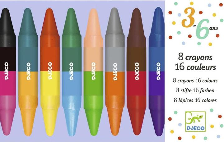 Produktbild Djeco Wachsmalkreiden Farben (Mehrfarbig, 8 x)
