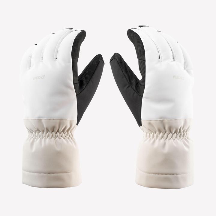 Produktbild Wedze Skihandschuhe Erwachsene warm - 500 weiss (XS)