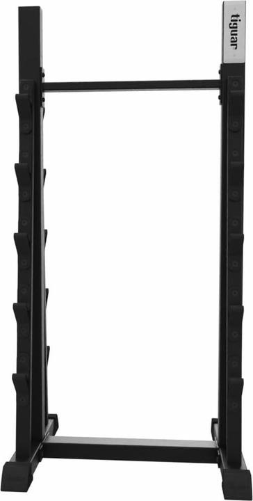 Actual product image Tiguar Barbell Rack für Langhanteln – robuster Ständer für Barbells, platzsparend, mit Ablagen