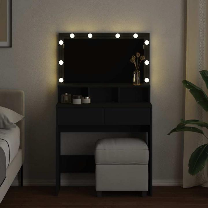 Image du produit VidaXL Coiffeuse avec éclairage LED (80 x 41 x 134,5 cm)