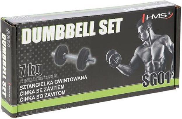 Actual product image HMS Threaded barbell SG01 4 plates