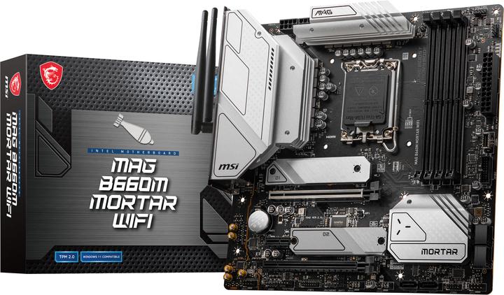 Produktbild MSI MAG B660M MORTAR WIFI (LGA 1700, Intel B660, mATX)