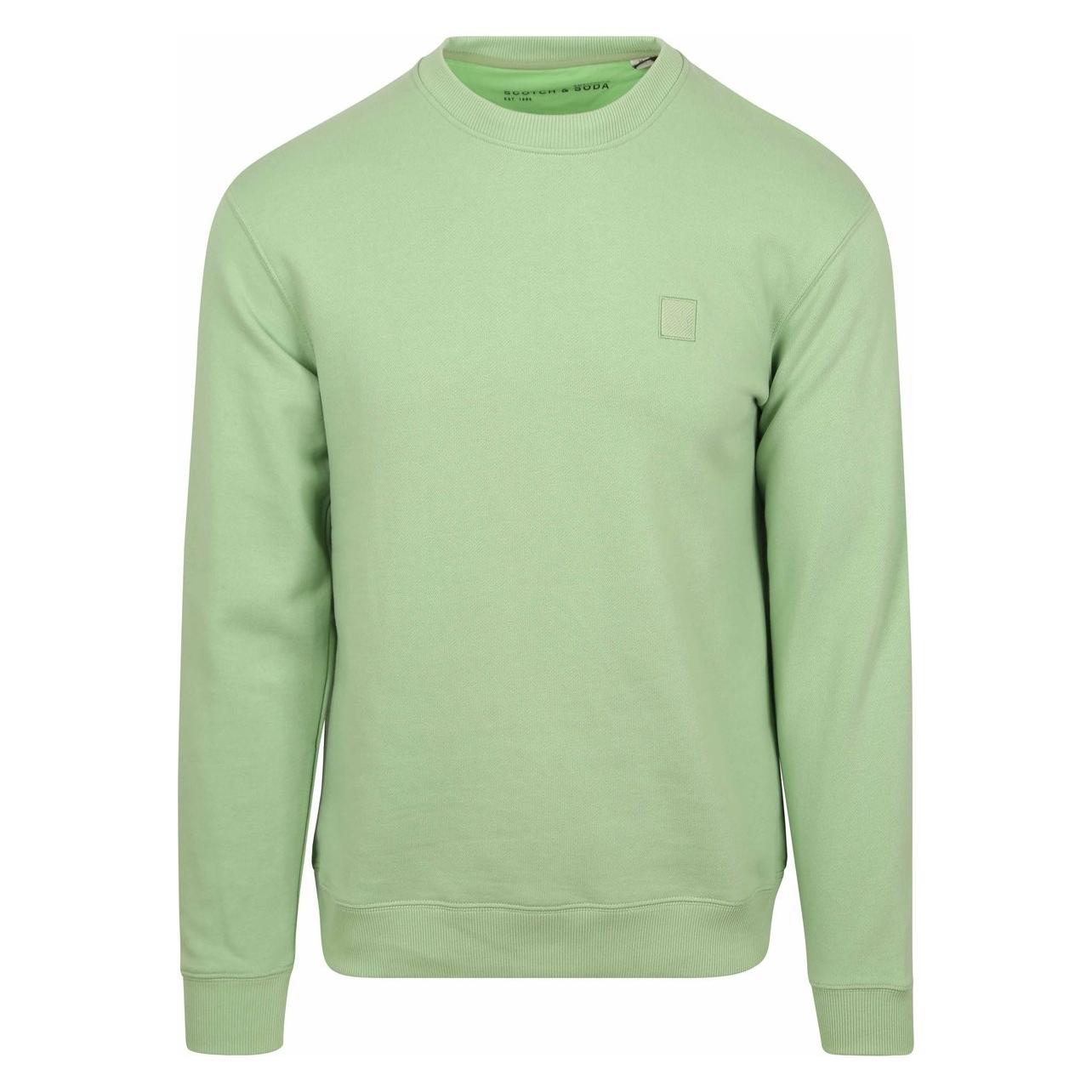 Scotch & Soda, Mannen, Springer, Regular Fit Logo Sweatshirt, Groen, (M)