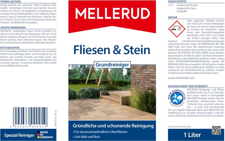 Actual product image Mellerud Tile & Stone Basic Cleaner
