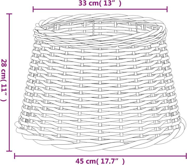 Valeurs nutritives et ingrédients vidaXL Lampenschirm