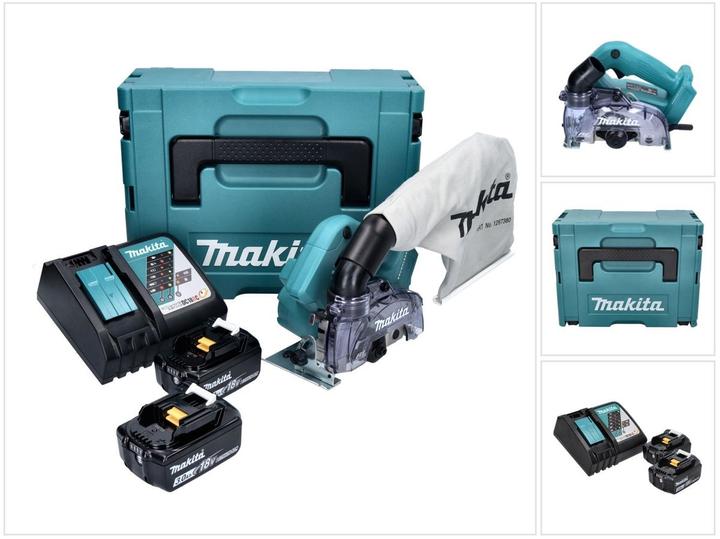 Immagine prodotto Makita DCC 500 RFJ Battery Diamond Cutter 18 V 125 mm Brushless + 2x Batteria 3,0 Ah + Caricabatterie +
