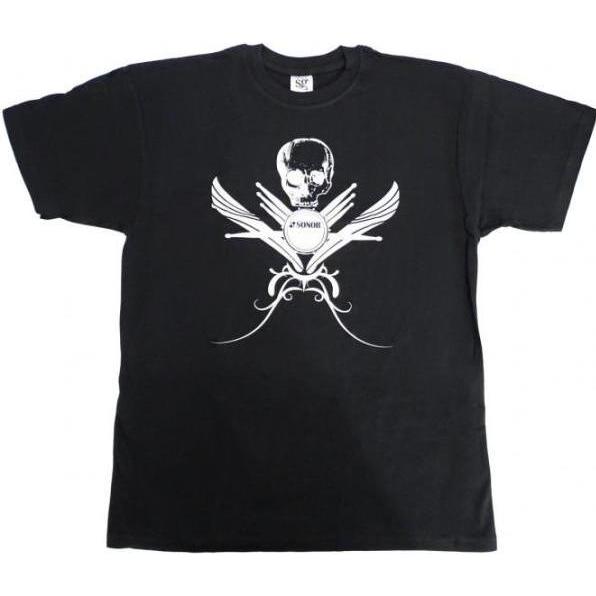 Sonor, Shirt, Z9193 Drummer Schlagzeug T-Shirt Skull Grösse XXL, Schwarz, (XXL)