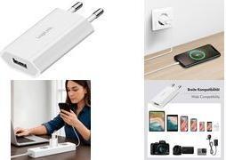 Productafbeelding LogiLink USB-A Steckdosenadapter, 5 W, 5 V/1 A, 1x USB-A, Weiss (5 W, 1 portie)