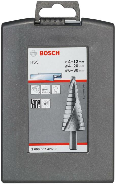 Actual product image Bosch Professional Zubehör HSS step drill set (6 mm, 8 mm, 10 mm)
