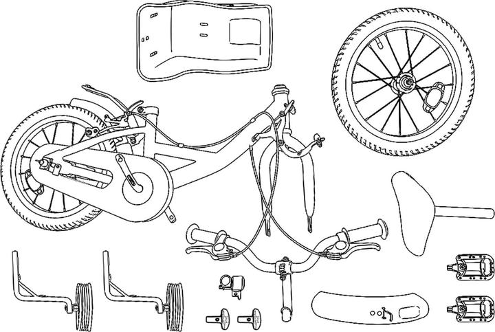 Produktbild vidaXL Kinderfahrrad (14")