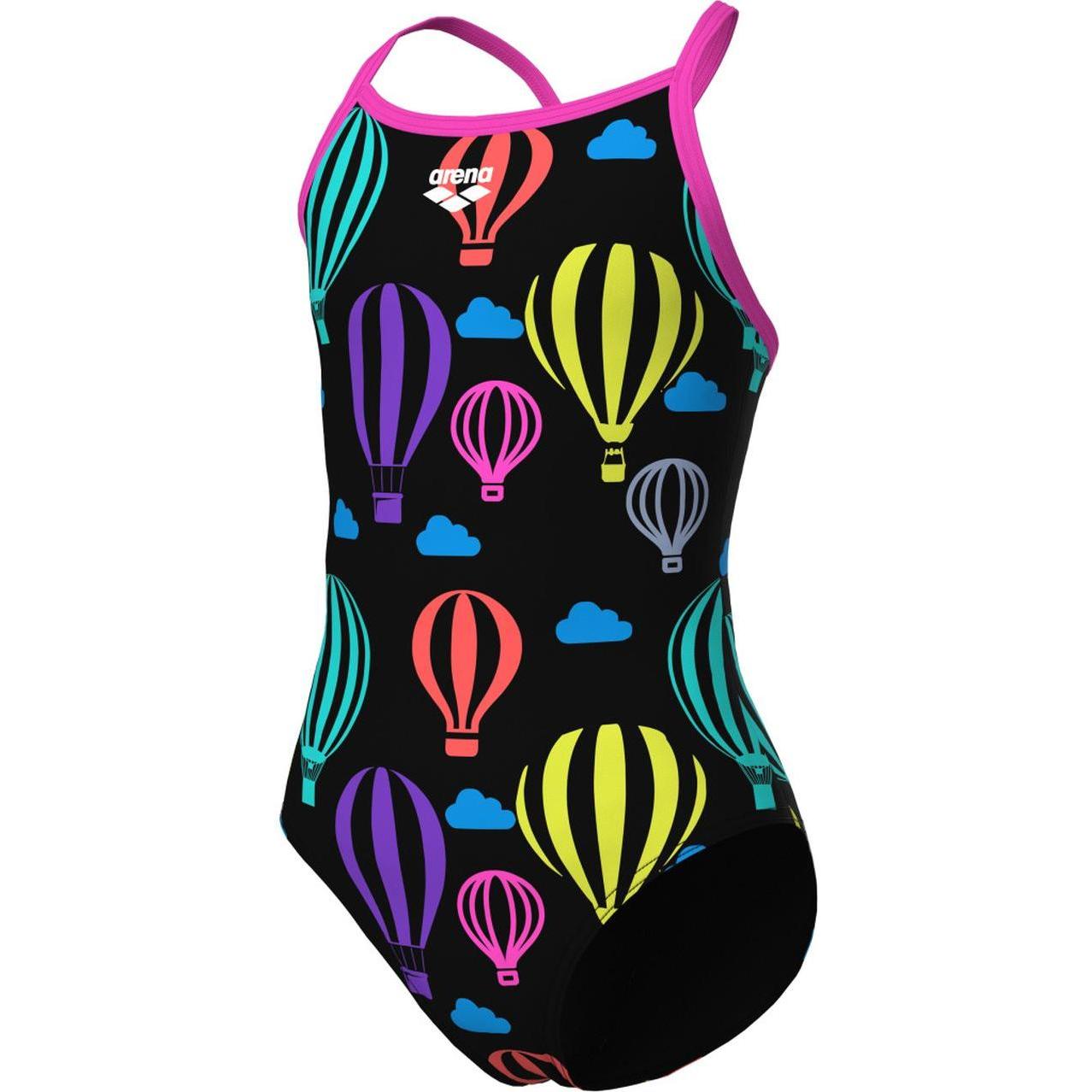 Arena, Mädchen, Badeanzug, G Balloons Swimsuit Lightdrop Back, Mehrfarbig, (152)