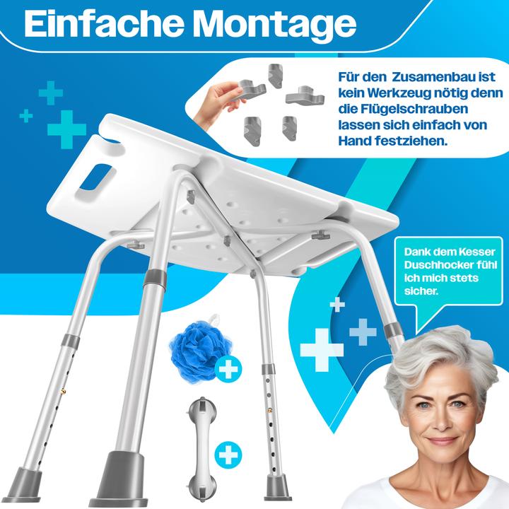 Actual product image Kesser Duschhocker mit Haltegriff (136 kg)