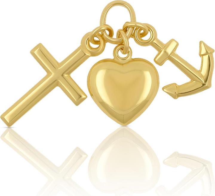 Produktbild Muau Glaube Liebe Hoffnung (Weissgold, Rotgold oder Silber, Gelbgold)