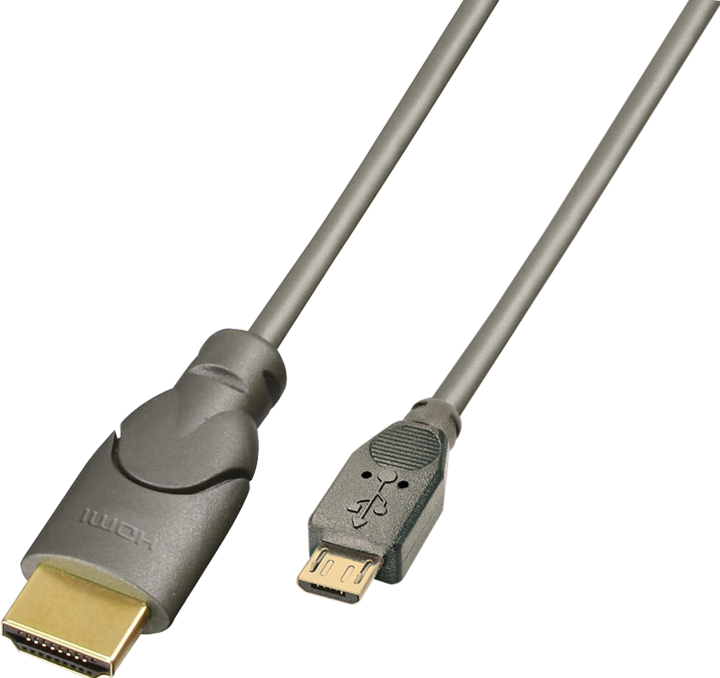 Immagine prodotto Lindy MHL (Micro USB) — HDMI (Typ A) (2 m, HDMI, USB)