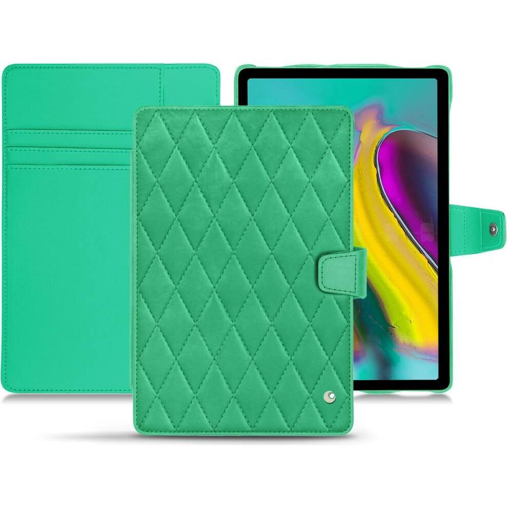 Noreve Lederschutzhülle Wallet (Galaxy Tab S5e), Tablet Hülle, Grün