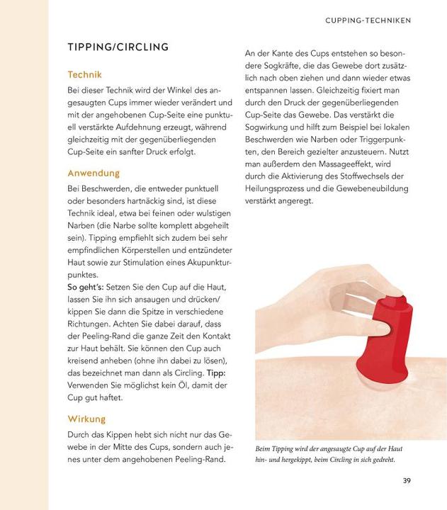 Produktbild Cupping - Die neue Methode zum Lösen der Faszien (Deutsch, Heike Oellerich, Miriam Wessels, 2018)