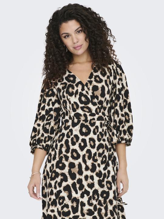 Actual product image Only 3/4 Sleeve Wrap Midi Dress (M)