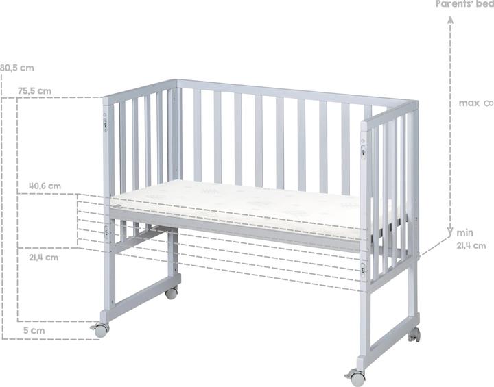 Actual product image Roba Bassinet & co-sleeper + mattress
