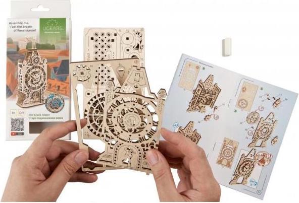 Actual product image Ugears Old clock tower