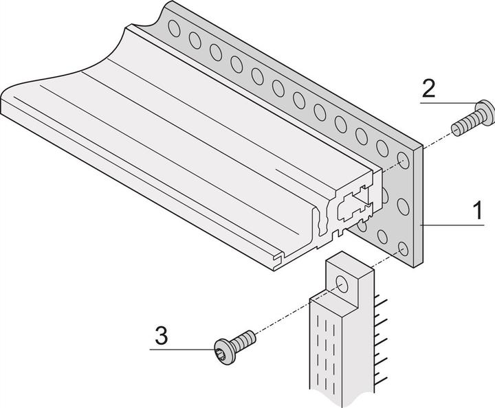 Produktbild Schroff Lochschiene für Steckverbinder nach EN 60603-2 (DIN 41612) - LOCHSCH.28H