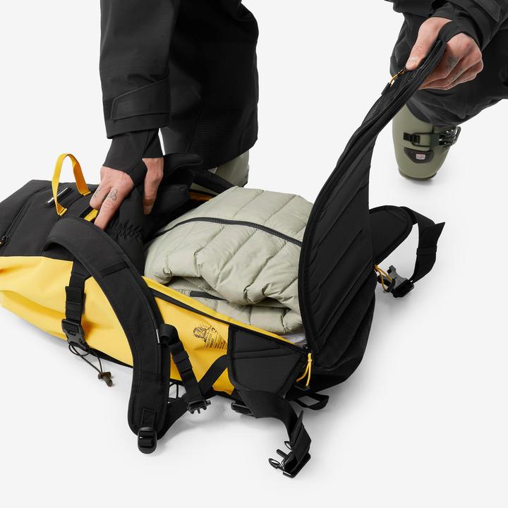 Immagine prodotto Wedze Zaino Roll Top Strong Freeride 30 L per sci/snowboard - Giallo (30 l)