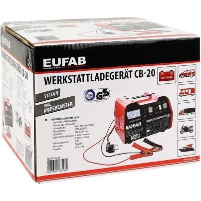 Thumbnail - Eufab, Batterieladegerät, Werkstattladegerät 12-24V 18-12A (24V, 18 A)