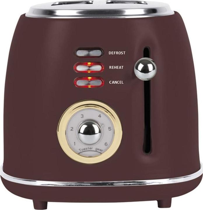 Actual product image BerlingerHaus Toaster with 6 toasting levels, bordeaux