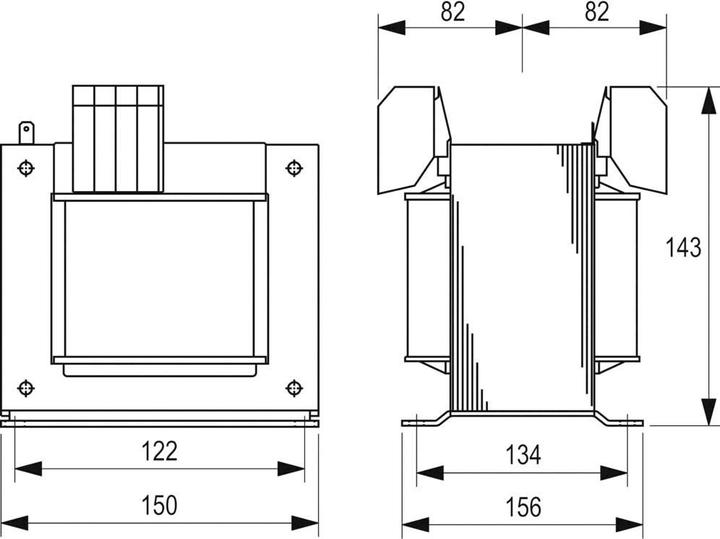 Produktbild Block Steuertransformator 1000VA 2x0-115VAC