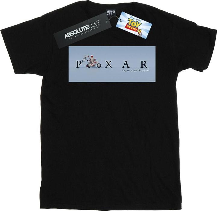 Immagine prodotto Disney Toy Story 4 Duke Caboom Pixar Studios Logo Maglietta Ampia Donna (S)