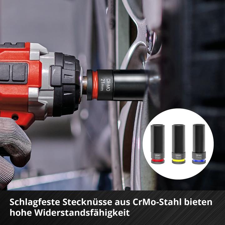 Produktbild Einhell Impact Stecknuss-Set, 109273, 5-teilig