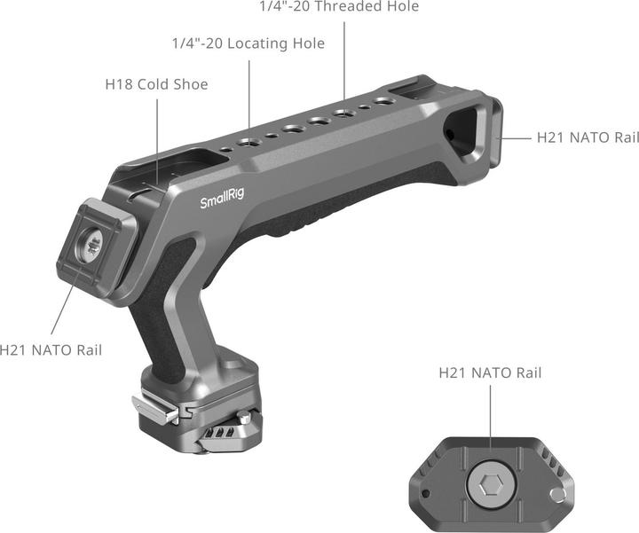 Image du produit SmallRig HawkLock H21 Quick Release Top Handle Kit 4483 (Poignée)