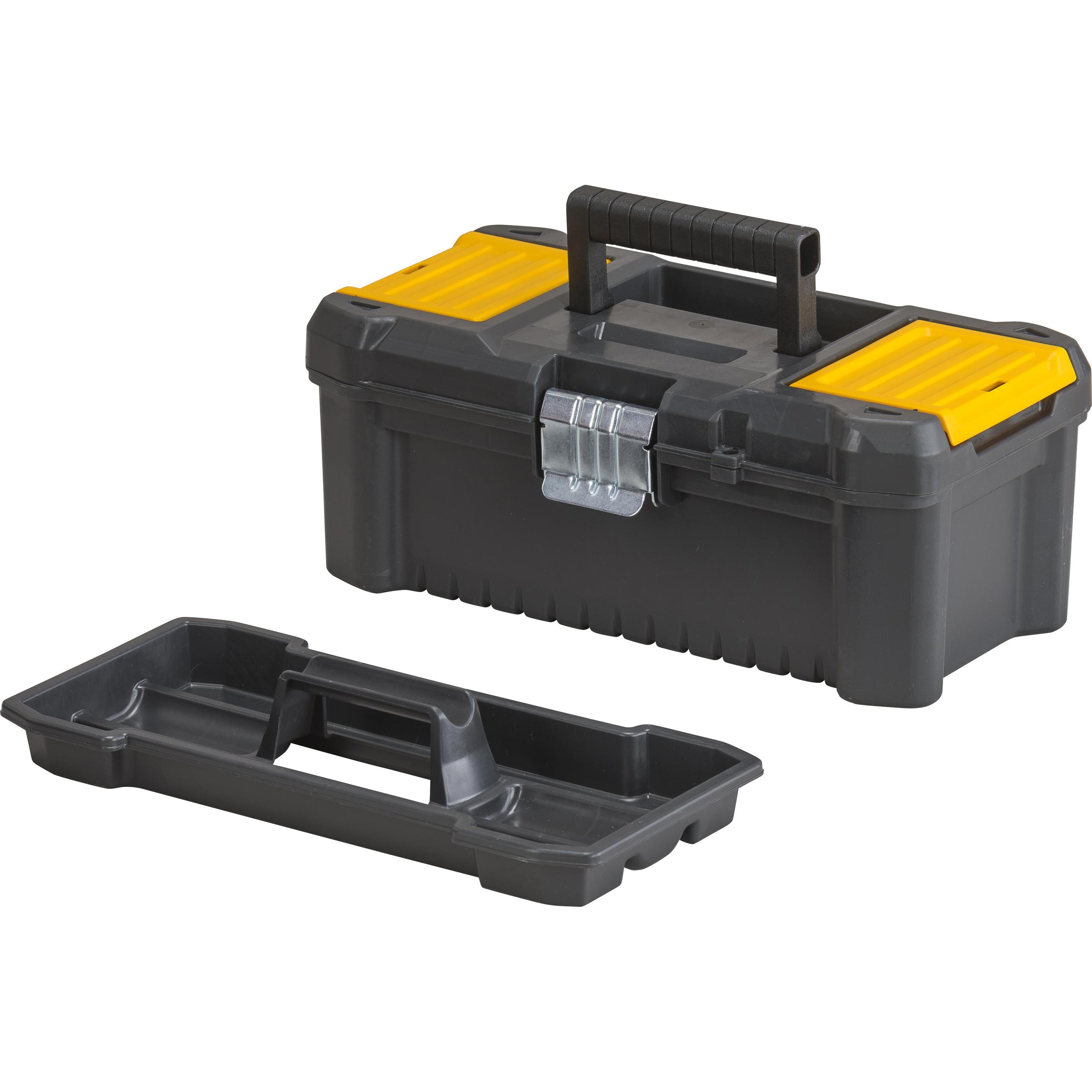 Stanley, Werkzeugkoffer, Werkzeugbox / Werkzeugkoffer (12.5",18cmX13cmX32.5cm), Werkzeugkasten mit Metallschliessen, O (...