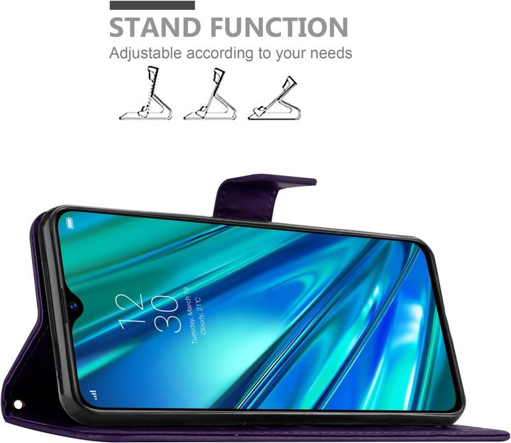 Actual product image Cadorabo Flower Book Case for Realme 5 PRO / Realme Q (Realm Q)
