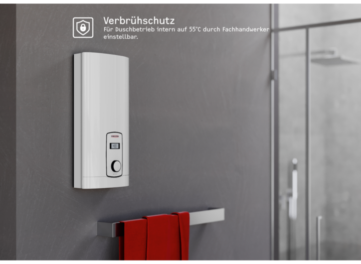 Actual product image Stiebel Eltron DHB-E 18/21/24 LCD Electronic instantaneous water heater, temperature accurate to the degree thanks