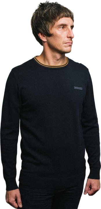 Actual product image Lambretta Mens Knitted Tipped Jumper (4XL)