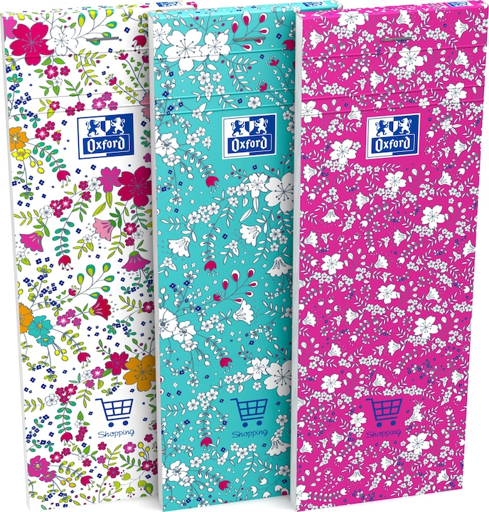 Produktbild Oxford Shopping Planer ForMe 7.4x21cm 400111054 3 Designs (assortiert) 4 Blatt (21 x 7.5, Liniert, Harter Einband)
