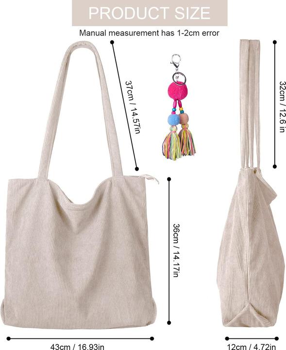 Produktbild Only-Bags.Store Tasche Umhängetasche mit Reissverschluss, grosse Shopper Tasche Umhängetaschen Tragetasche