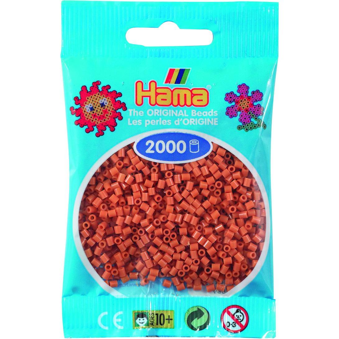 Hama mini perler 2000stk lysebrun