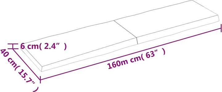 Immagine prodotto VidaXL Aneta (160 x 40 x 6 cm)