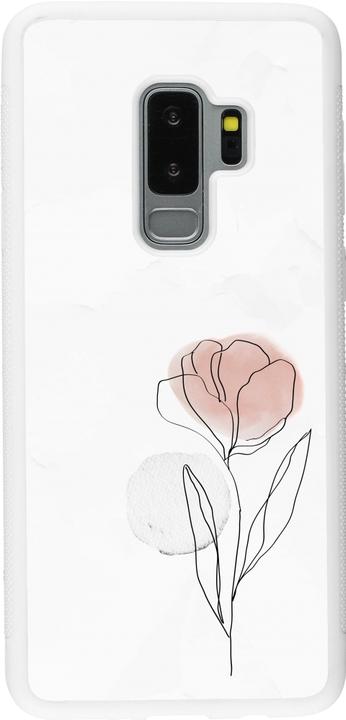 Actual product image PhoneLook Coque Silicone rigide blanc Spring 23 minimalist flower (Samsung Galaxy S9+)