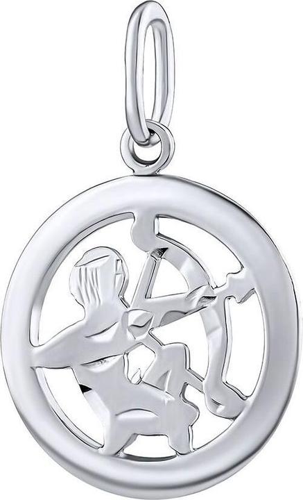 Immagine prodotto Silvego Ciondolo in argento con segno zodiacale Sagittario - rotondo SILVEGOB10283S12