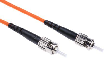 Actual product image RS PRO FO patch cable SX 2m ST/ST 62.5/125µm (U/UTP, 2 m)